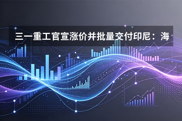 三一重工官宣涨价并批量交付印尼：海外市场与品牌溢价双提升