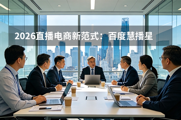 2026直播电商新范式：百度慧播星数字人实战